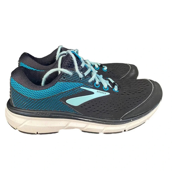 Brooks Shoes - Brooks DYAD Sneakers Womens Running Walking Shoes Size US 7.5 Blue Black Lace Up